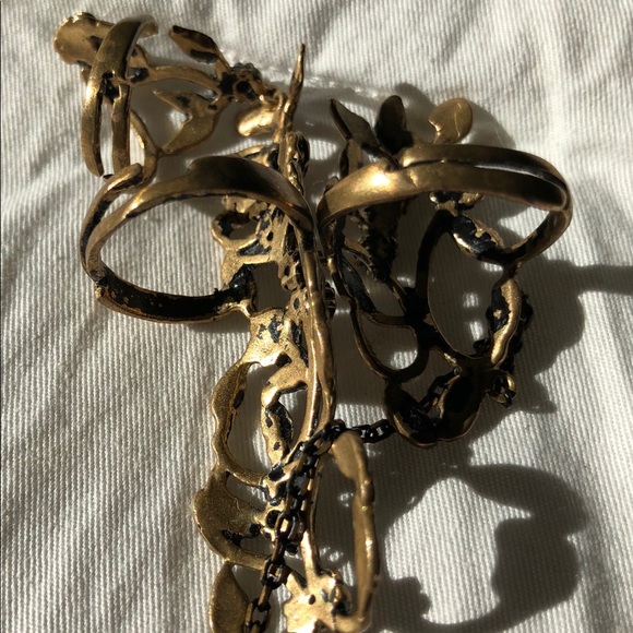 Chain attached double rings for 2 fingers OS - Picture 5 of 6